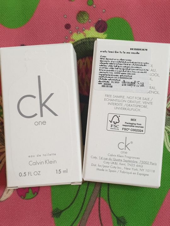 แท้ฉลากไทยลอตปี2023 Calvin Klein CK One EDT 15ml