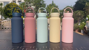 【SKIT SG】650ml / 1150ml Premium Quality Thermal Flask Vacuum Insulated Thermos Bottle With FREE Silicone Base Cup Cover Stainless Steel Thermal Water Bottle Coffee Cup for Sports Outdoor Thermal Flask Water Bottle Vacuum Insulated Bottle Stainless Steel