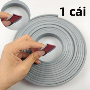 1PC 5M Tự Dính PVC Viền Dải Băng Dán Hình Chữ U Băng Dán Niêm Phong Cho Đồ Nội Thất Tủ Bàn Bảo Vệ Bảo Vệ Cao Su Cạnh Ban Nhạc