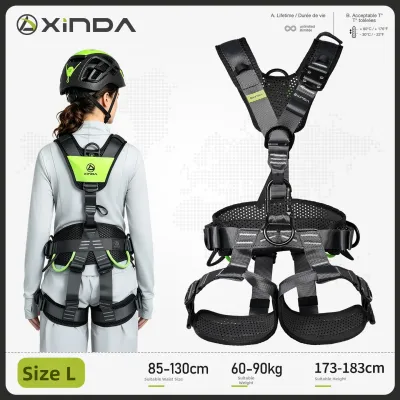 Xinda | 3D Ventilated Full Body Safety Harness for High-Altitude Work & Outdoor Climbing
