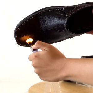 Sandal Slop Pria Bustong Kulit Rajut Moccasin Handmade MVR03