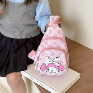 Childrens Chest Pack Little Girl Melody Clow M Crossbody Bag 2024 New Arrival Internet Celebrity Shoulder Coin Purse Travel Bag