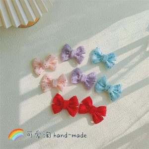 Festive Wine Red Butterfly Knot Hair Clip for Kids New Year Celebration Large Hair Clip for Back of Head Childrens Hair Accessories