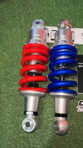 OKD โช๊คหลัง เดี่ยว MSX GAS (ไม่มีสาย) สปริงสีแดง สำหรับ MSX ทุกรุ่น สปริงแดง น้ำเงิน ยาว 250 mm