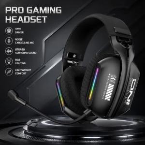 ONIKUMA | ONIKUMA GT808 Wireless Gaming Headset Tri Mode Bluetooth 5.3 2.4G Wired Low Latency RGB Stereo Surround Mic For PC PS5 Laptop