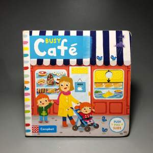 บอร์ดบุ๊ค Busy Cafe (push pull slide)