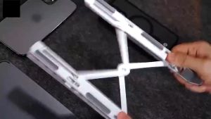 Giá Đỡ Tản Nhiệt Laptop Macbook Ipad nhựa ABS Hợp Kim Nhôm Có Thể Gấp Gọn Và Điều Chỉnh Độ Cao Đế Tản Nhiệt