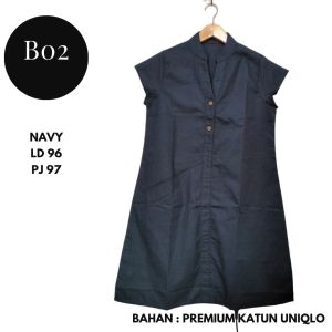 DRESS MIDI WANITA POLOS UKURAN ALLSIZE