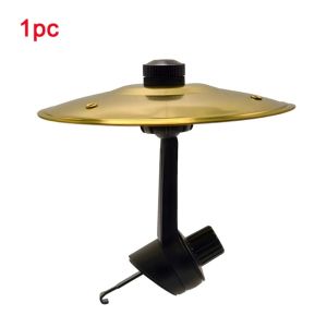 Aitemay 1/2pcs Car Mini Crash Cymbal for Air Vent - Hand Percussion Drum Portable Car Interior Musical Instrument Adjustable Clip Clear Metal Sound Fun Car Accessory for Drummers and Music Lovers