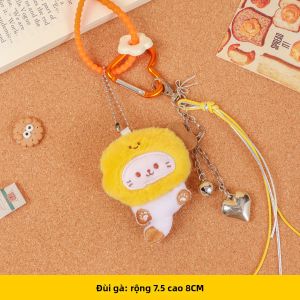 JIUJI | Chuông Khóa Bông Mèo Dễ Thương