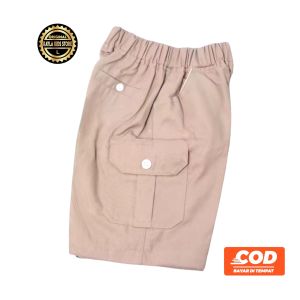 KAYLA KIDS - CELANA PENDEK CARGO SHORT SAKU PINGGIR ANAK USIA 1-7 TAHUN SIZE S-XL