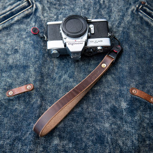 Genuine Leather Retro Micro Single Camera Quick Release Shoulder Strap SLR Strap American Horween Leather Handmade