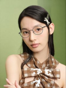 HELEN KELLER | Flexible Titanium Leg Oval Frame Myopia Glasses