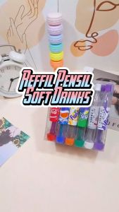 ISI REFIL PENSIL CETEK MODEL SOFTDRINKS WARNA WARNI BENTUK LUCU MURAH ISI PENSIL MEKANIK BERWARNA PERALATAN ALAT TULIS HARGA TERMURAH BEST QUALITY ONLY