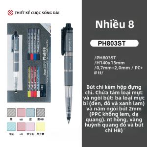 Hộp Đựng Bút Chì Pentel Và Bộ Đa Năng 8 Loại Tự Động Loại Bỏ Ruột Chì Dành Cho Nhà Thiết Kế Và Nghệ Sĩ Chì Màu HB