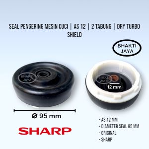 Seal Pengering Mesin Cuci | As 12 | 2 Tabung | Dry Turbo Shield | SHARP