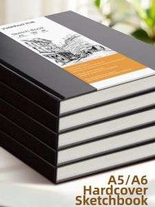 YUANHAO | Hard Cover Sketch Book for Art Students Blank Sketching and Drawing Thick Non-see-through Supports Acrylic Markers and Colored Pencils