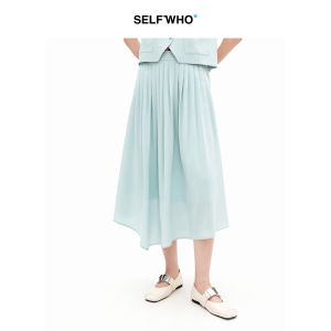 Pleated A-Line Skirt