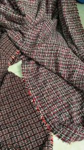 Vải Dạ Tweed Đen Hàng Xuất Dư - Chất Dày Dặn Không Giãn Khổ 1m48 - May Áo Khoác Chân Váy Đầm Đồ Thiết Kế