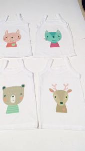 6 pcs PIYO Singlet Tank Top Bayi Perempuan Cewek Premium 6 - 12 Bulan Newborn Katun
