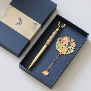 Forbidden City Shanhai Jing Whale Bookmark Cut Out Antique Gift Souvenir Chinese Style Creative Cultural and Creative Customization for Students