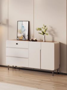 YANGYING | Fingerprint Lock Wooden Slim Storage Cabinet 30cm