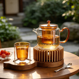 Heat-resistant Glass Tea Set For Home Wax Heating