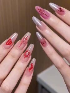 Gothic Flame Heart Nail Art Stamping Template Vintage Gothic Style Nail Stamp Plate with Heart Flame Cat Pattern Manicure Sten