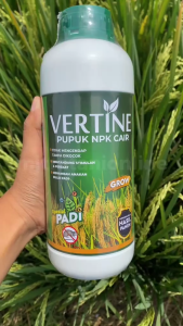 VERTINE PADI - Pupuk NPK Cair Pelebat Anakan Padi dengan ZPT dan GA3  Cegah Hama Tunas Padi Tumbuh Lebat Subur Hasil Maksimal