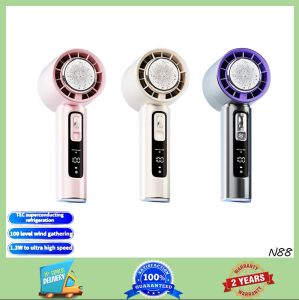 New Xiaomi Semiconductor Refrigeration Handheld Fan 100 Speed Fan Rechargeable Turbo Fan 4000mah Portable Fan High Speed Ice Pack Handheld Fan Table Fan Mini Fan Cooling Handheld Fan