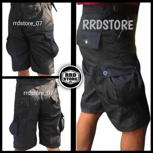 CELANA ALPIN/CARGO MERAH HITAM PENDEK CELANA PUNK size : 27-32