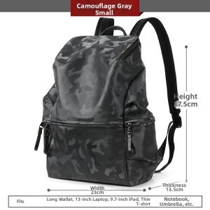 tanmesso | Leather Mens Backpack Large Capacity