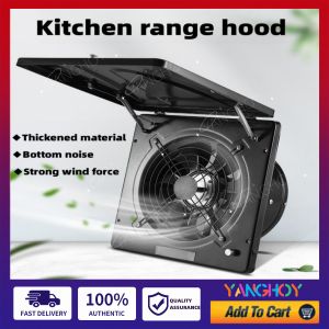 OEM 10 "exhaust fan with cover free speed switch powerful kitchen clamshell ventilator