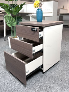 Yongxin Activity Cabinet Floor-standing Mobile File Cabinet Storage Low Cabinet with Lock Three Drawers Office Furniture