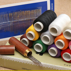 Hand Sewing Needle And Thread Set for Repairing Clothes DIY Making Needle Package White Thread Small Roll Thread Box