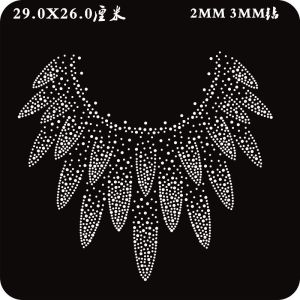 คริสตัลคอตั้งรูปติดเครื่องประดับ DIY สำหรับเสื้อยืด ชุดแต่งงาน ชุดราตรี อุปกรณ์เสื้อผ้าอเนกประสงค์ รูปติดคอตั้งรูปแบบใหม่