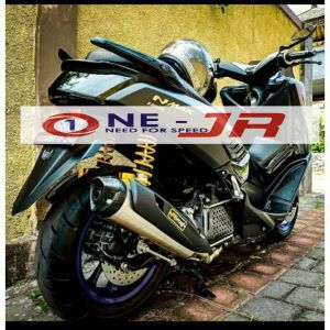 Silencer Knalpot Standar Racing Rob1 Beat Karbu Vario 125 Scoopy Pcx 160 Nmax Old Aerox New Lexi Mio Sporty inlet 50mm