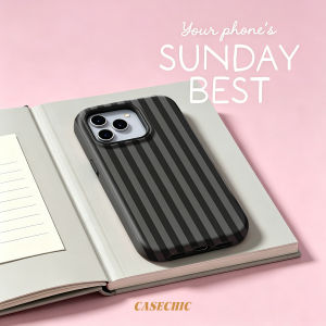 Potdemiel | Green Wavy Stripe For Case For iPhone 17 16 15 Pro Max TPU & Anti-Scratch Outer Shell Raised Screen Edge Stylish Design