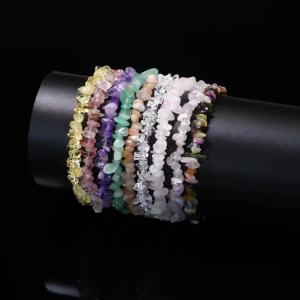 Đá Citrine Tự Nhiên Sỏi Đá Không Đều Chip Luân Xa Vòng Tay Có Thể Điều Chỉnh Trang Sức Thời Trang Reiki Chữa Bệnh Nữ Hợp Thời Trang Phụ Kiện