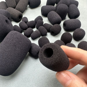 10pcs Headset Replacement Foam Microphone Cover Telephone Headphone Mic Case Microphone Windscreen Windshied Sponge