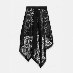 Lace Irregular Fashion Vintage Slimming Skirt