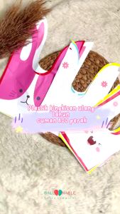 BF-C1181 Plastik Goodie Bag Kecil Karakter Kelinci / Plastik Bingkisan Ultah Anak Rabbit Plastic Bag