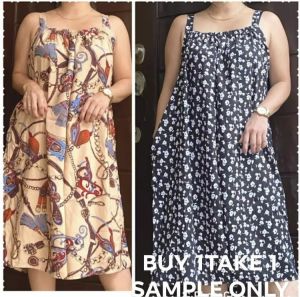 BUY 1 TAKE 1 DASTER ASSORTED PRINT & DESIGN CHALLIS FIT S/XL FREESIZE
