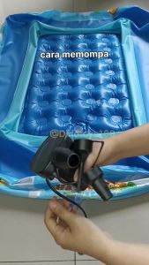 DINOTOYS Pompa Angin Listrik Kolam Renang Karet Pompa Kasur Angin Balon Ban Pompa Pelampung 2 in 1 Inflate dan Deflate Bisa Memompa dan Mengempiskan