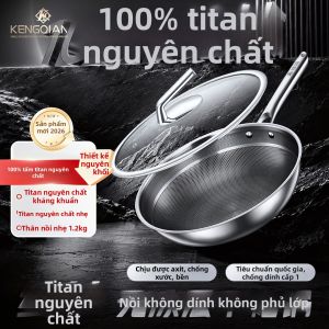 RONGCHUAN | Chảo Lòng Titanium Sạch Không Dính