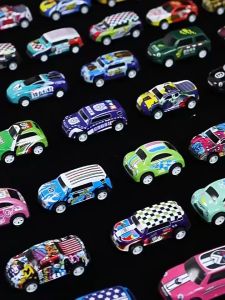40pcs 1:1 Balapan Simulasi Mobil Mini Mainan Anak Pullback Mix Colorfull Racing Car 7742 Ready Alphard Model Besi Mini Cars Kids Toys kotak