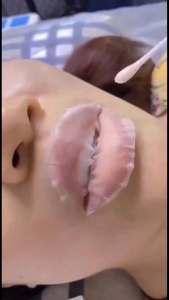 10pcs/box Painless Lip Soothing Sticker Microshading Pain Relieving Paste Permanent makeup Numb Accessories