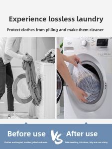 MONLEYTA | Large Mesh Laundry Bag For Wool Sweater Specialized In Rolling Washer Anti-Deformation Fine Net For Cashmere And Down Coat