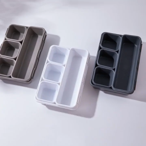 8Pcs Home Divide Drawer Organizer Box Jewelry Makeup Storage Case for Office Kitchen Bedroom Desk Organization