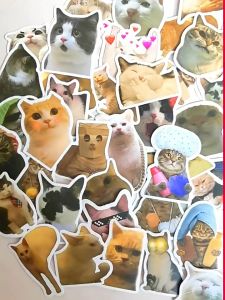 COD 50/100pcs Stiker Lucu Sanrio Stiker Kartun 3D Stiker untuk Gelas Air yang Tahan Air Stiker untuk Kartu Album yang Tahan Air Motif Kartun yang Lucu dan Kreatif dengan Gaya Retro Vintage untuk Dekorasi. Cocok untuk Dekorasi Scrapbook